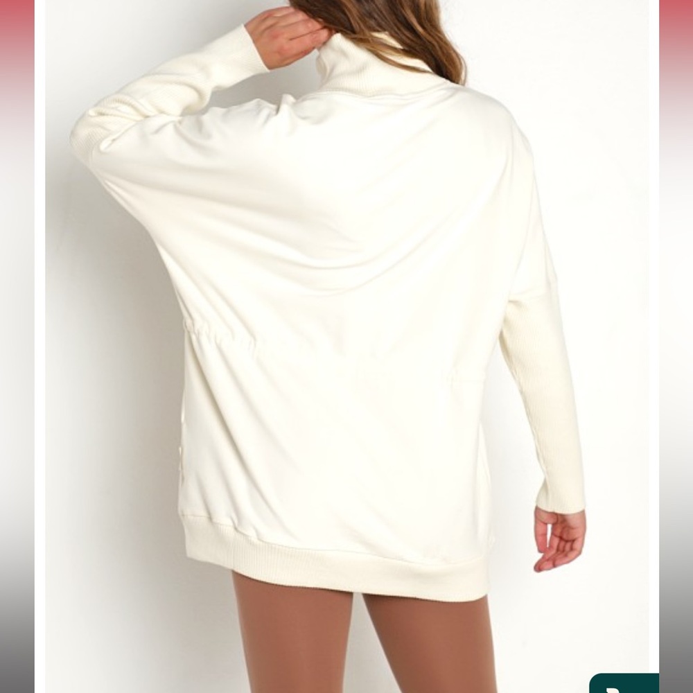 Varley Adelaide pullover in ivory - Picture 5 of 7